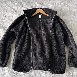 H&M Black baby wearing jacket